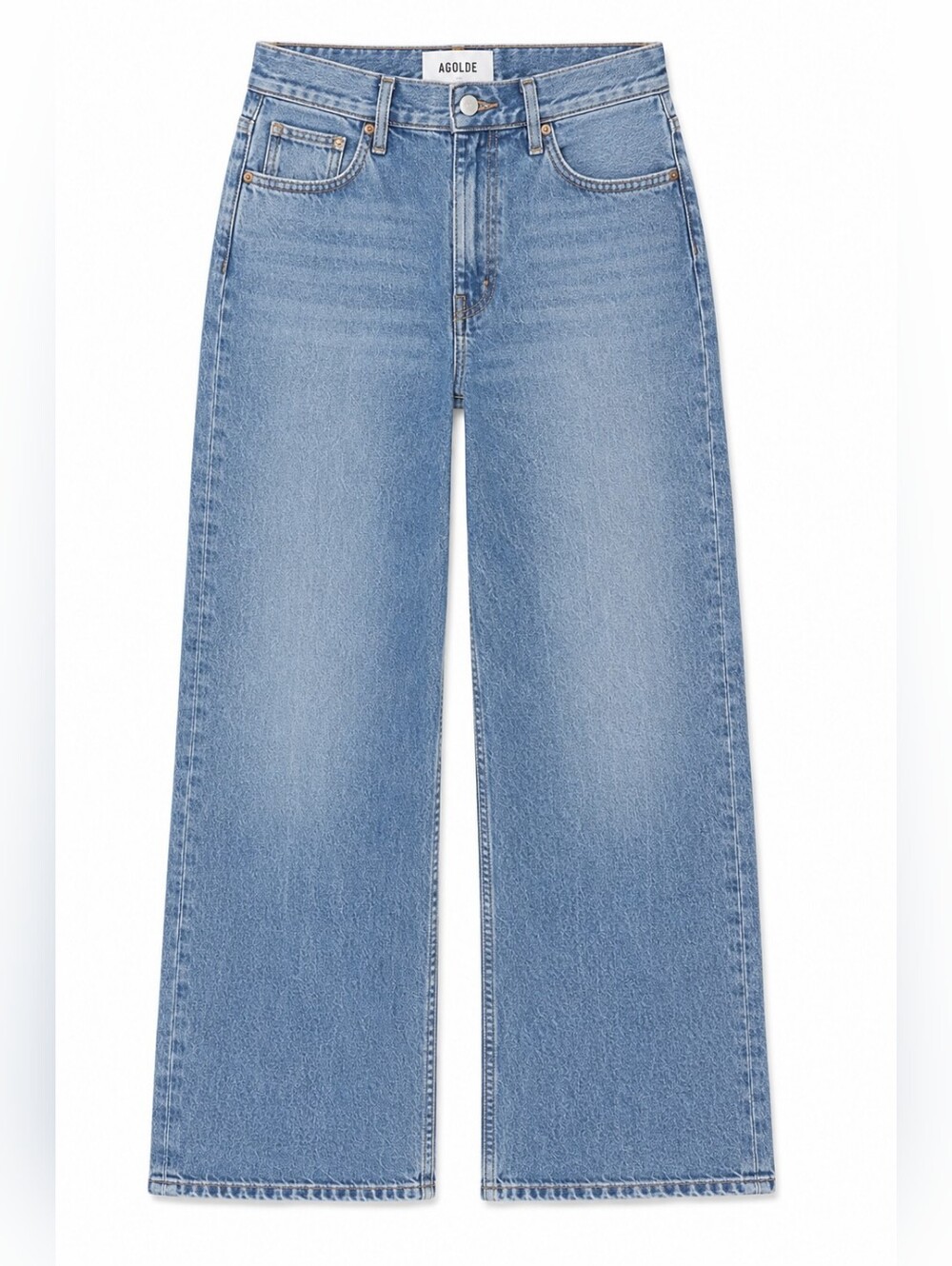 AGOLDE Wide Leg Jeans Women’s Size 29 NWT Medium Wash Premium Denim - Picture 2 of 10